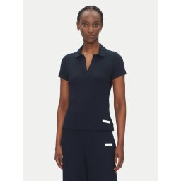 EA7 Emporio Armani Тениска с яка и копчета 7W000490 AF12654 UB102 Тъмносин Regular Fit