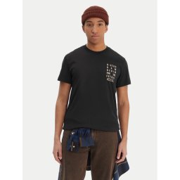 G-Star Raw Тишърт Text Chest D25968-C506 Черен Regular Fit