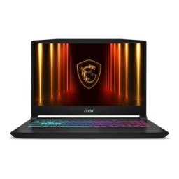 Лаптоп MSI Katana 15 HX B14WEK, i7-14650HX (16C/24T 8P+8E up to 5.2 GHz), NVIDIA GeForce RTX 5050 8GB GDDR7 440 AI TOPS, 15.6" QHD (2560x1440) 165Hz, IPS-Level, 16GB DDR5 2x8 5600MHz, 1TB SSD Gen4x4, Intel WiFi 6E, BT5.3, 4 Zone RGB Kbd, NO OS, 2.4kg