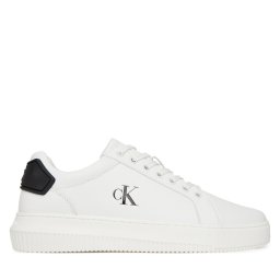 Сникърси Calvin Klein Jeans Chunky Cupsole Ru Patch Lth YM0YM01296 Бял