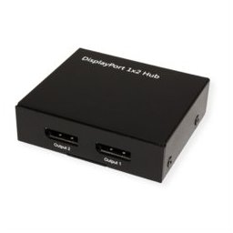 Сплитер Roline 14.99.3590, от 1x DisplayPort(ж) към 2x DisplayPort(ж), 4K2K@30Hz, черен
