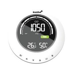 CO2 монитор Levenhuk Wezzer PLUS LP90, термометър, влагомер, бял