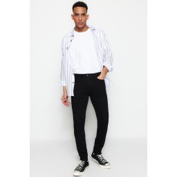 Trendyol Premium Black Stretch Fabric Skinny Fit Slim Fit Jeans Trousers