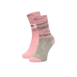 GINO ROSSI Дълги чорапи CEO_BR_GR_001_W_AW25 (2 PACK) Розов