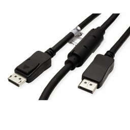 Кабел Roline 14.99.3495, от DisplayPort(м) към DisplayPort(м), 3840x2160 @60Hz, 15m, черен