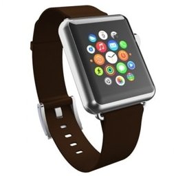 Каишка Incipio Premium Leather Watch Band (WBND-001-ESPRSO), естествена кожа, за Apple Watch 38/40mm, кафява