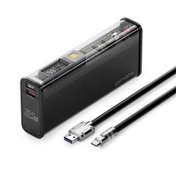 Bъншна батерия /power bank/ 4smarts Lucid Block, 18000 mAh, 2x USB-A, 1x USB-C, 1x Lightning, черна