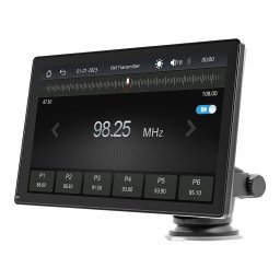 Преносим дисплей X5305L, за кола, 9" (22.86cm) сензорен екран, 87.5 MHz до 108.0 MHz, Bluetooth, Wi-Fi, регулируем, черен