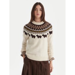 Hunter Пуловер Ashie HARW0074251 Бежов Regular Fit