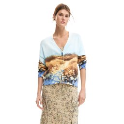 Дамски кардиган Desigual с щампа