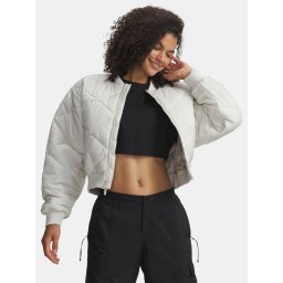 Дамско яке Under Armour Heritage Bomber-WHT