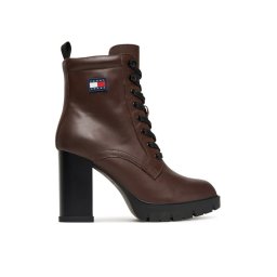 Tommy Jeans Зимни обувки Tjw Lace Up EN0EN02832 Кафяв