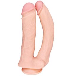 Двучленно нестандартно дилдо - пенис отливка "MAXI FLESH" 33 см