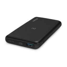 Външна батерия PowerSlim Pro W QI/PD/QC 3.0 10.000mAh Wireless Universal Mobile Charger - Черна,116893