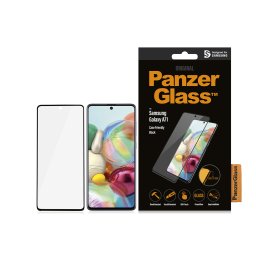 Стъклен протектор PanzerGlass за Samsung Galaxy A71 CaseFriendly - Черен, 117067