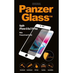 Стъклен протектор PanzerGlass за Apple Iphone 7/8/6/6s plus CaseFriendly Privacy - Бял, 117059