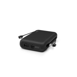 Външна батерия ReCharger Duo+ 10.000mAh Built in Type-C Cable Universal Mobile Charger - Черна,116986