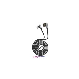Data кабел Hoco U42 exquisite steel type-c charging data cable- Черен