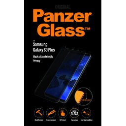 Стъклен протектор PanzerGlass за Samsung Galaxy S9 Plus CaseFriendly Privacy - Черен