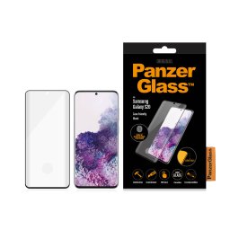 Стъклен протектор PanzerGlass за Samsung Galaxy S20 Fingerprint CaseFriendly - Черен, 117560