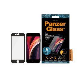 Стъклен протектор PanzerGlass за Apple Iphone 7/8/6/6s/2020 SE AntiBacterial CaseFriendly - Черно