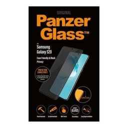 Стъклен протектор PanzerGlass за Samsung Galaxy S20 Privacy CaseFriendly - Черен, 117560