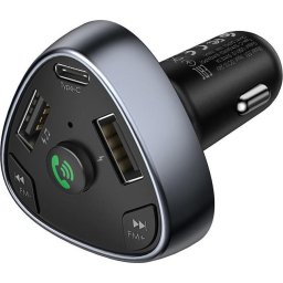 Трансмитер за кола Hoco E51 Road treasure car BT FM transmiter - Черен
