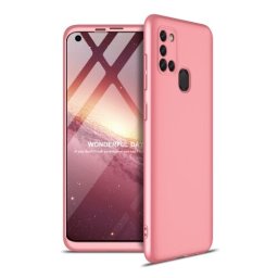 Гръб GKK 3 IN 1 Hard PC Case за Samsung Galaxy A21S - Rose gold