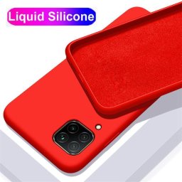 Гръб Liquid Silicone TPU за Huawei P40 Pro - Червен