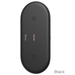 Безжично зарядно Hoco CW23 dual power wireless fast charger - Черно