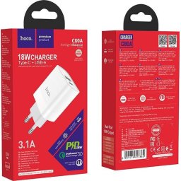 Адаптер 220V C80A Rapido PD+QC3.0 charger(EU) - Бял