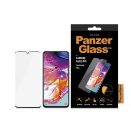 Стъклен протектор PanzerGlass за Samsung Galaxy A70, CaseFriendly - Черни