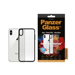 Гръб PanzerGlass за iPhone XS Max Clear Case - Черна рамка