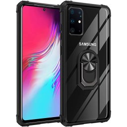Гръб Military ring за Samsung Galaxy A71 - Черен
