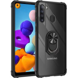 Гръб Military ring за Samsung Galaxy A51 - Черен