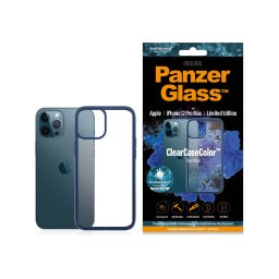 Гръб PanzerGlass за iPhone 12 Pro Max, ClearCase - Синя рамка