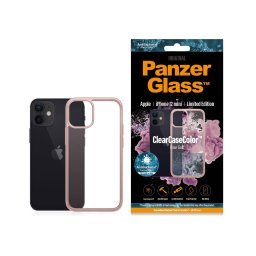 Гръб PanzerGlass за iPhone 12 mini, ClearCase - Rose Gold рамка