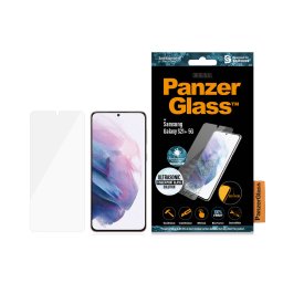 Стъклен протектор PanzerGlass за Samsung Galaxy S21 Plus Ultrasonic FingerPrint, AntiBacterial - Черен