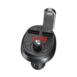 Трансмитер за кола Hoco E41 In-car audio wireless FM transmitter - Черен