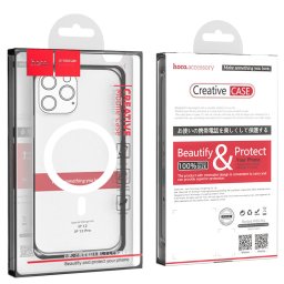 Гръб Hoco TPU magnetic protective case за iPhone12/12 Pro - Прозрачен