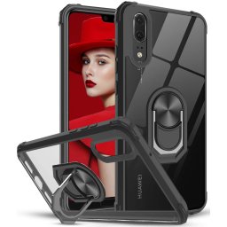 Гръб Military ring за Huawei P20 Lite - Черен