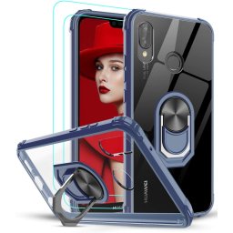 Гръб Military ring за Huawei P20 lite - Син
