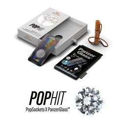 Комплект PanzerGlass Pophit Bundle за Apple Iphone 12 Pro Max (Стъклен протектор , Spray, Popsocket)