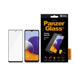 Стъклен протектор PanzerGlass за Samsung Galaxy A22 CaseFriendly -Черен