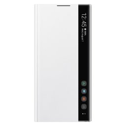 Оригинален калъф Clear View case за Samsung Galaxy Note 10 Plus - Бял