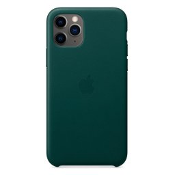 Оригинален гръб Leather за Apple iPhone 11 Pro - Зелен
