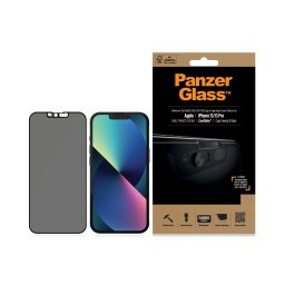 Стъклен протектор PanzerGlass за Apple Iphone 13 / 13 Pro CamSlider,Privacy, CaseFriendly, Antibacterial - Черен