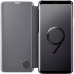 Оригинален калъф Clear View за Samsung Galaxy S9 Plus- Черен