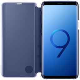 Оригинален калъф Clear View за Samsung Galaxy S9 Plus - Син