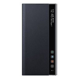Оригинален калъф Clear View за Samsung Galaxy Note 10 Plus - Черен